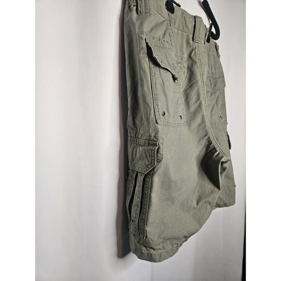 RedHead Shorts 38 Cargo Pocket Outdoor Hiking 9" Inseam Comfort Green Cotton - Picture 4 of 7
